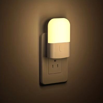 2-pack LED Night Light Plug-in Warm White with Motion Detector and Dusk Sensor for St