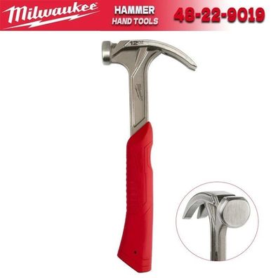 48-22-9019 12oz Smooth Face Hybrid Claw Finish Hammer D-Faced Head Shape Hammer