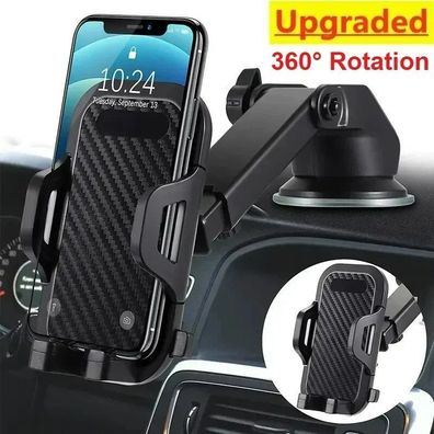 Car phone holder, vent and suction cup mount, 3-in-1 universal car phone holder, smar