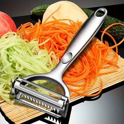 Kitchen Vegetable Peeler Stainless Steel Melon Planer Double-Head Peeler Household