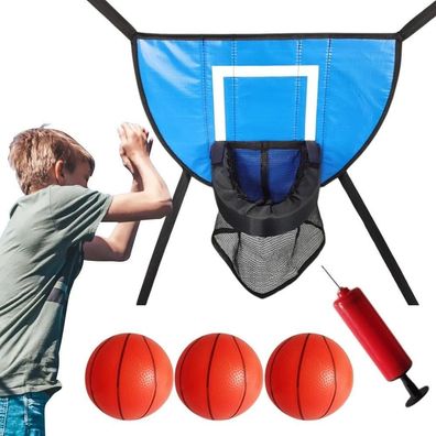 Mini Basketball Hoop Set Easy To Assemble Kids Sport Games Trampoline Accessory