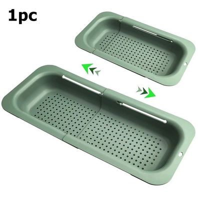 Over the Sink Colander & Strainer - Collapsible, for Vegetables, Fruits, Pasta