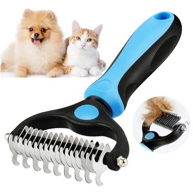 Professional Pet Deshedding Brush Dog Hair Remover Pet Fur Knot Cutter Puppy Cat