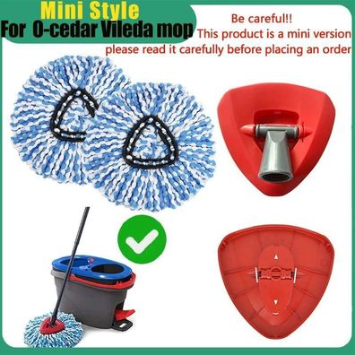 Replacement mop heads, microfiber mop for Vileda Turbo 2in1 EasyWring Spin Mop, for O