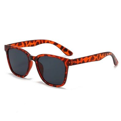 Retro 2025 Classic Square Sunglasses - Oversized Vintage Leopard Print, UV400