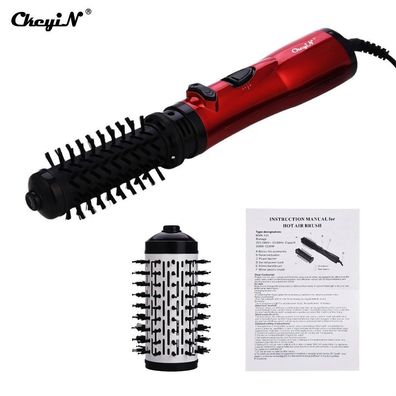 Straightening Brush & Automatic Rotating Hair Dryer - Blower, Curler, Salon Styling