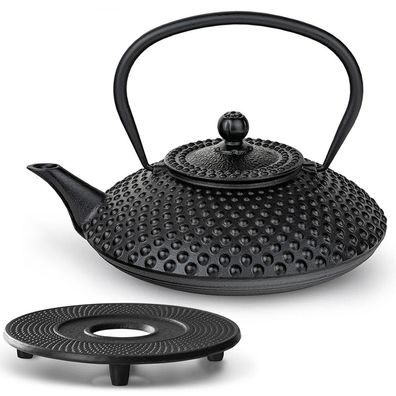 Bredemeijer Teekanne 1.25 L Induktion Gusseisen schwarz Kanne & Guss-Untersetzer