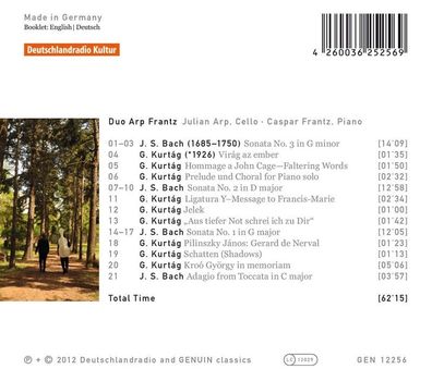 Various: Duo Arp Frantz - Bach & Kurtag - - (CD / D)