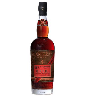 Planteray Overproof Rum O.F.T.D. (69 % Vol., 0,7 Liter)