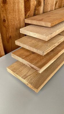 5x LÄRCHE 20x2,5cm BRETT Bretter Schalung HOLZ Bauholz Sichtschutz 300cm