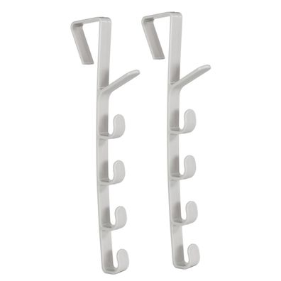 Kleiderhaken Türhaken Türgarderobe 2er Set Handtuchhalter Tür Hakenleiste