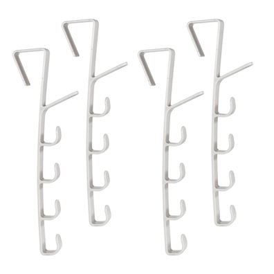 Kleiderhaken Türhaken Türgarderobe 4er Set Handtuchhalter Tür Hakenleiste