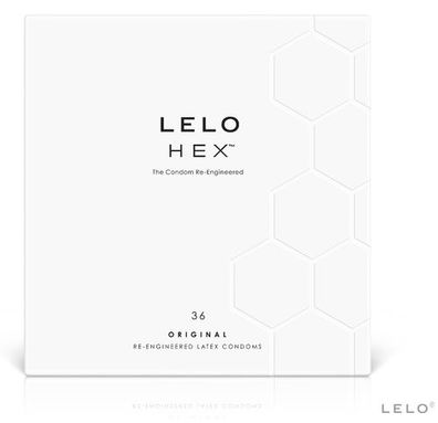 LELO - HEX Kondome Box 36 Stück Einheiten Condome Präservativ
