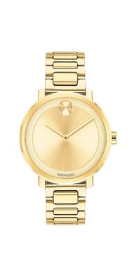 Movado Bold Damenuhr gold Edelstahl elegante Designer Uhr