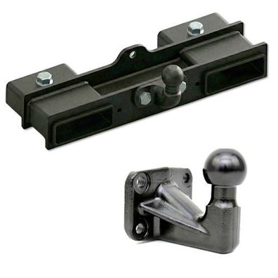 AL-KO Manövrieradapter Anhängerkupplung mit Flanschkugel für Gabelstapler JCB