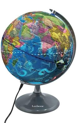 Wissenschaftsspiel Lexibook Globe Tag und Nacht Leuchtend Blau