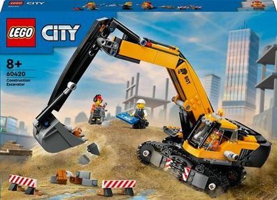 Baugerät LEGO City 60420 Gelber Bagger