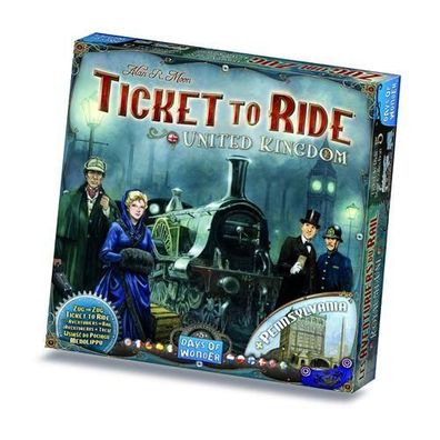 Strategiespiel Asmodee Les Aventuriers Du Rail Royaume Uni Pennsylvannie Map Collecti