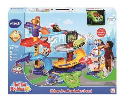 Spielzeug VTech Tut Tut Bolides Mga Circuit Spirales 2 En 1 Beige