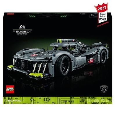 Technik LEGO Peugeot 9X8 24H Le Mans Hybrid Hypercar Grau