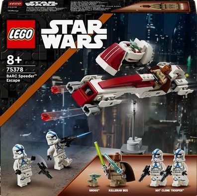 LEGO Star Wars 75378 L'vasion en Speeder BARC weiß/rot