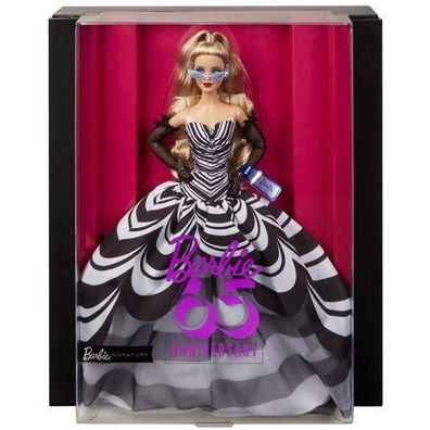 Puppe Barbie Signature 65 Ans Blonde - Elegante Sammlerpuppe
