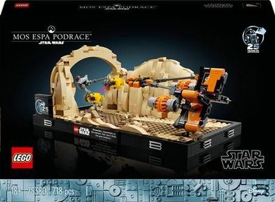 Diorama LEGO Star Wars 75380 Podracers Mos Espa
