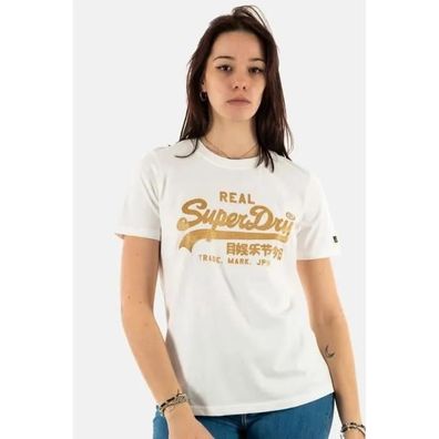 T-Shirt Superdry Vl Embellish Beige