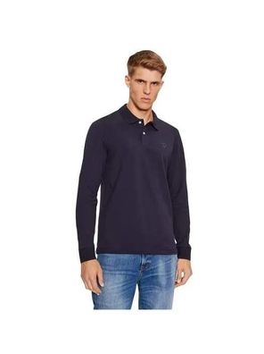 Polo Guess Classic Triangle Blau