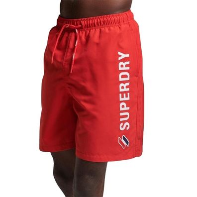 Badeshorts Superdry Code Applque H Rot