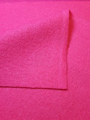 Stoffmuster 15 cm x 7 cm von Marc Cain: Merino-Wollwalk, Walkstoff, himbeere,