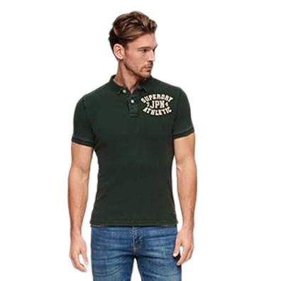 Polo Superdry Vintage Athletic Grén