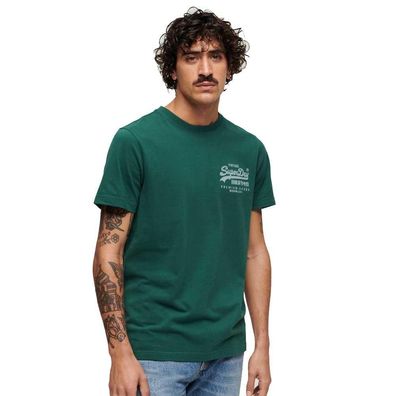 T-Shirt Superdry Classic Vintage Logo Heritage Grén