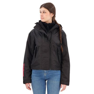 Jacke Superdry W5011655A Schwarz Ripstop