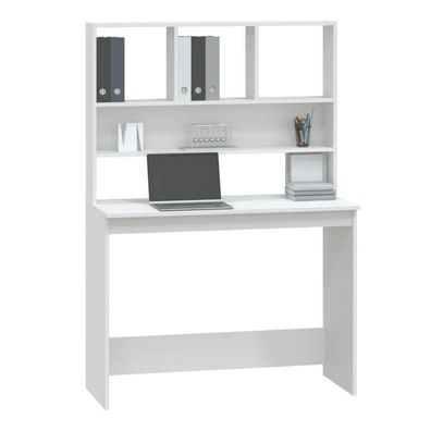 Schreibtisch vidaXL Weiß 102x45x148 cm Holzwerkstoff