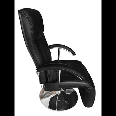 Fauteuil lectrique vidaXL Noir Similicuir
