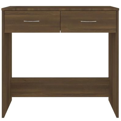 Schreibtisch vidaXL 80x40x75 cm Holz-Ingenieurholz Braun