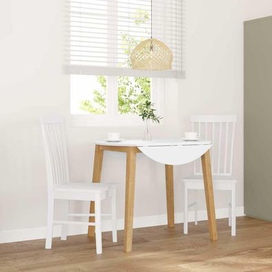 Esszimmerstéhle vidaXL 2 Stéck Weiß Massivholz