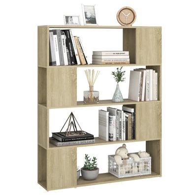 Bécherregal vidaXL Sonoma Eiche 100x24x124 cm