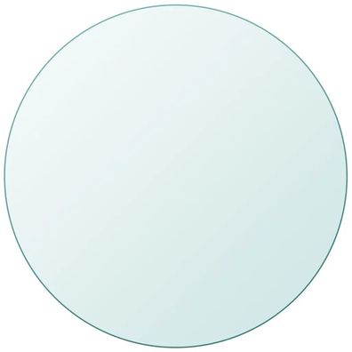 Glas Tischplatte vidaXL ß 80 cm Transparent