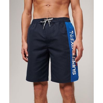 Shorts Superdry Sportswear Marineblau