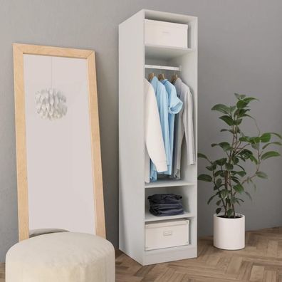 Garderobe vidaXL Weiß 50x50x200 cm Holzwerkstoff