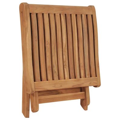 Klapphocker vidaXL Teakholz wetterfest 46,5x49x41,5 cm