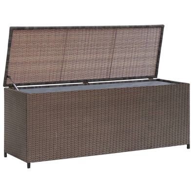Gartenbox vidaXL 120x50x60 cm braun Poly Rattan