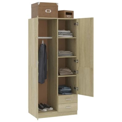 Kleiderschrank vidaXL ChÃªne Sonoma 80x52x180 cm
