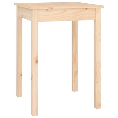 Esstisch vidaXL 55x55x75 cm Massiv Kiefernholz Braun