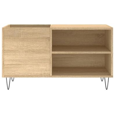 Schallplattenregal vidaXL Holz Sonoma Eiche 85x38x48 cm
