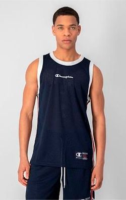 T-Shirt Champion 218769 ßrmellos Marino