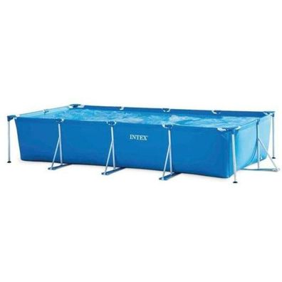Rechteckiger Metallrahmen-Pool Intex Metal Frame Junior Blau