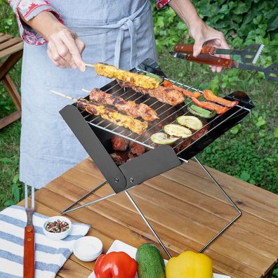 Tischgrill Innovagoods Foldecue Klappbar fér 2 Personen